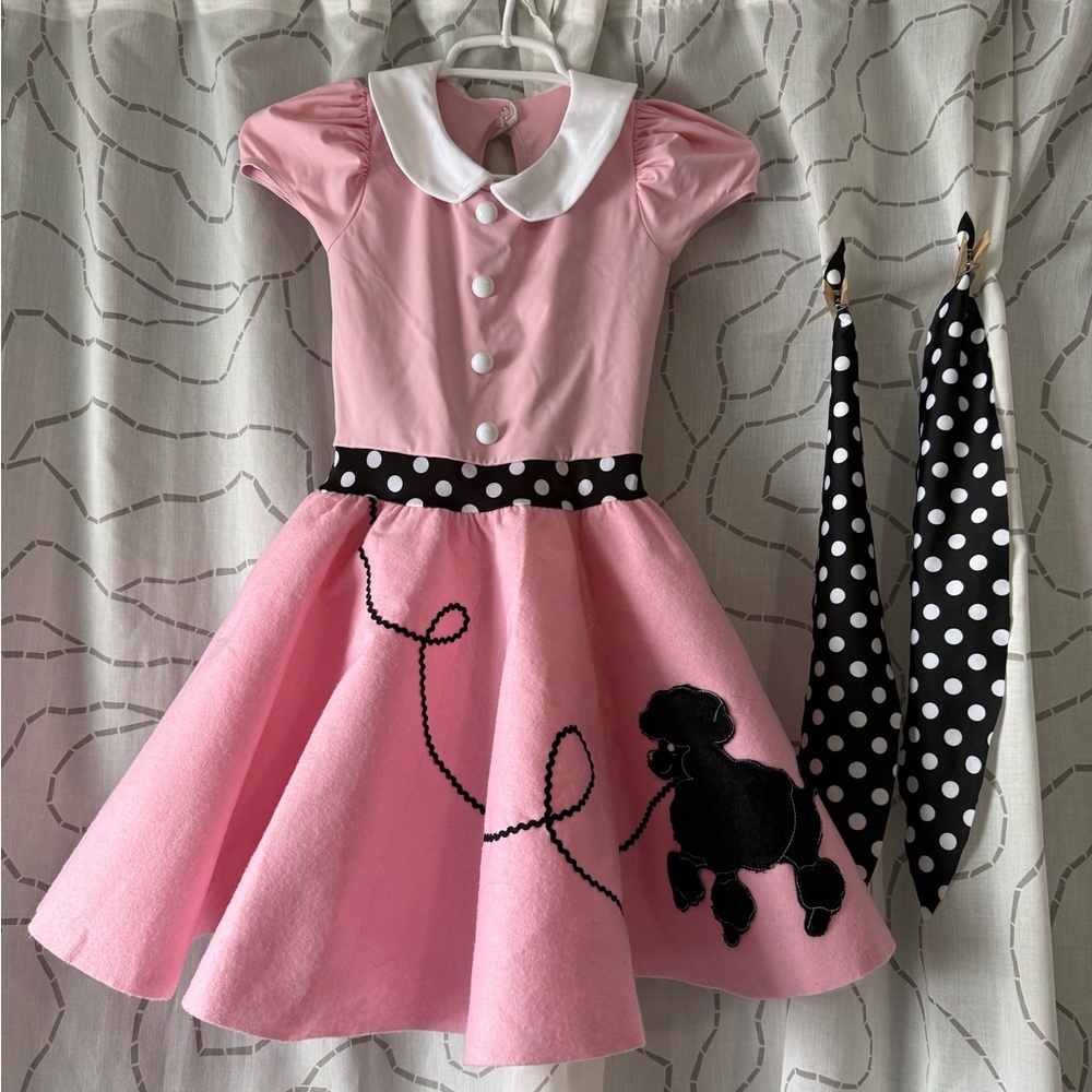 Weissman Pink and Black Poodle costume #11984